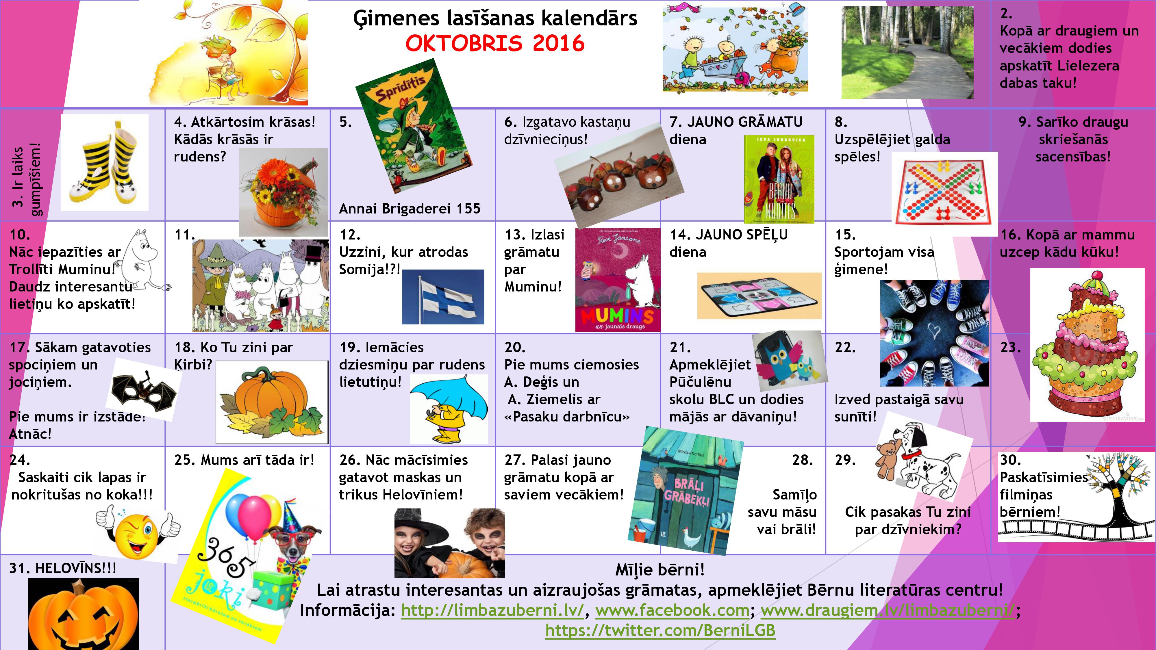 kalendars oktobrim